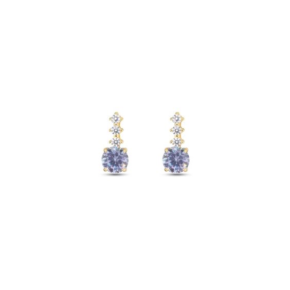 Orecchini Dilvdò Donna Drop Stud in Argento Zircone ORPLOLIL - ORPLOLIL